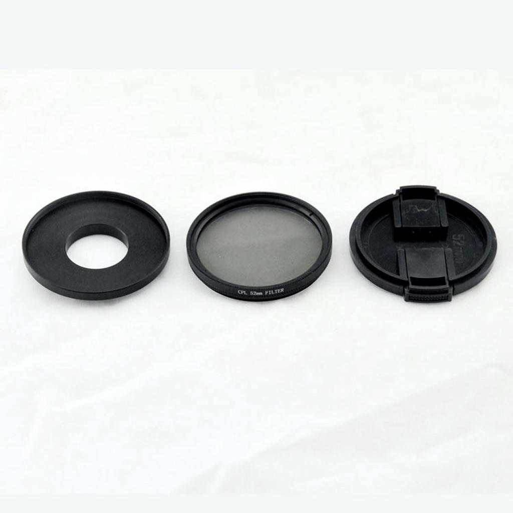 52mm CPL Filter Circular Polarizer Filter UV Lens + Cap Protector for Xiaomi