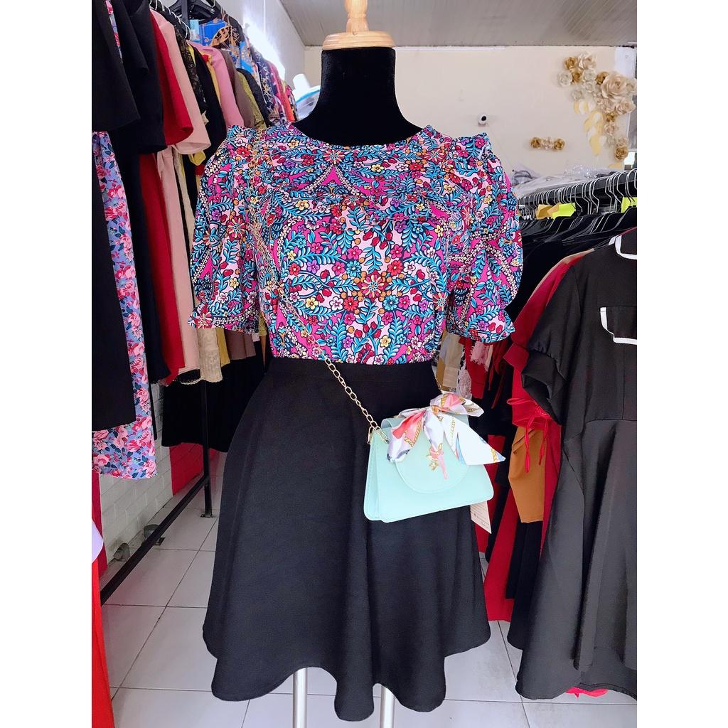 ÁO BIGSIZE CỔ BÈO PHONG CÁCH RETRO 58-90KG