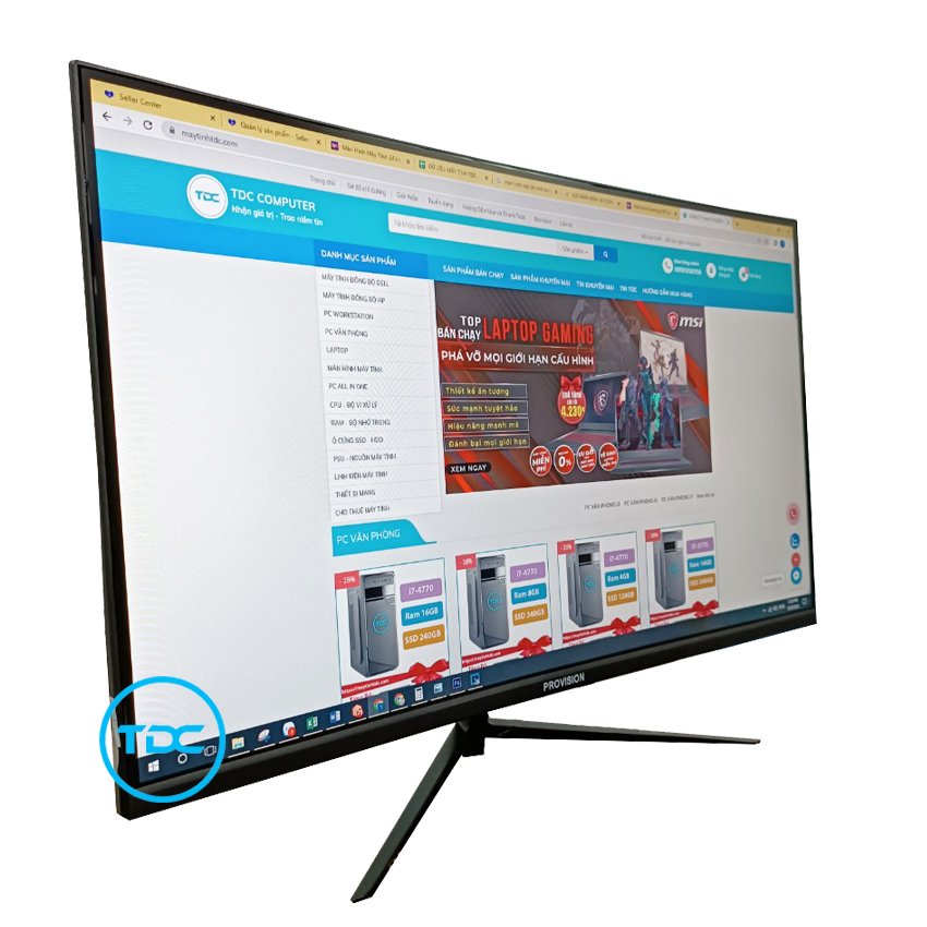 Màn hình Provision 24 inch GM241VNG độ phân giải FUll HD 1920x1080 - Chống Lóa - Tần số 75Hz - Hàng Chính Hãng NEW FullHD