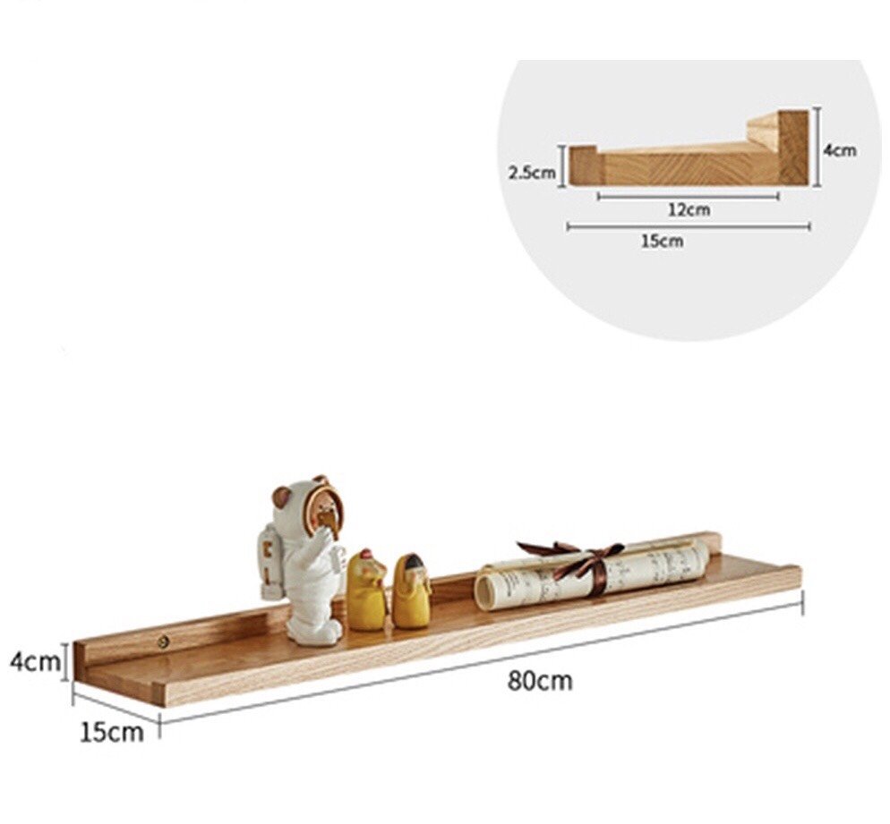 Giá Gỗ Treo Tường Kệ Gỗ Decor Phòng Khách Đựng Gia Vị Trang Trí Nội Thất