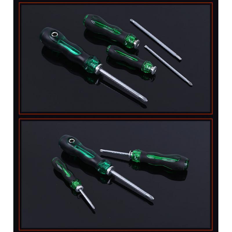 2x Multi Function Magnetic Screwdriver Cross Slotted Screw Driver T8 4inch