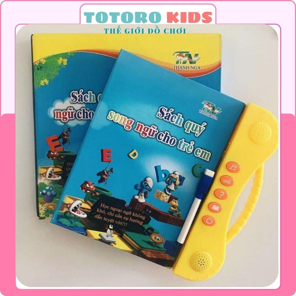 Sách quý điện tử học tập dậy nói song ngữ cho trẻ em bé các chủ đề kích thước 30×30 cm