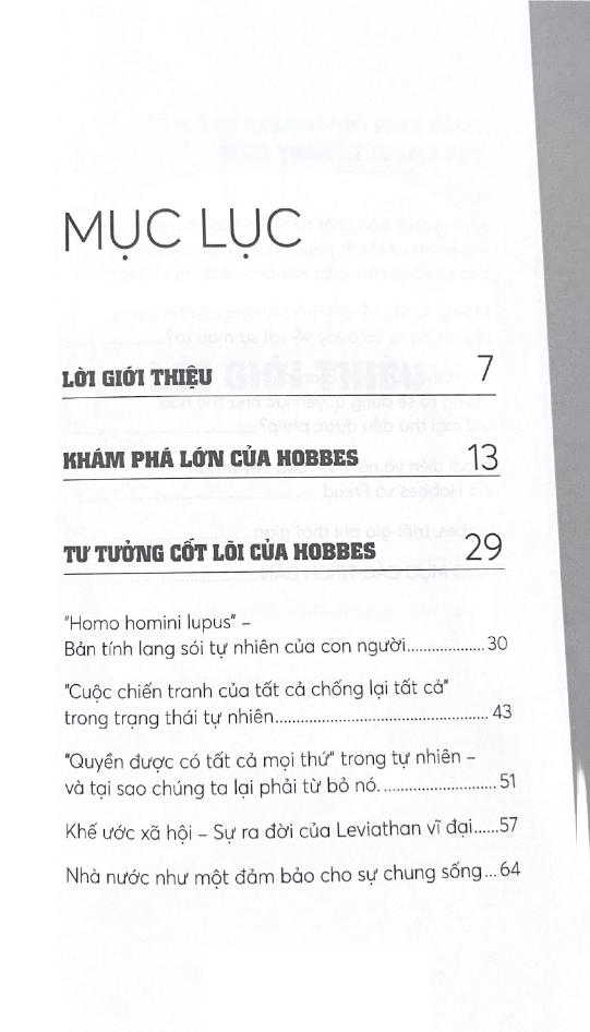 Những Nhà Tư Tưởng Lớn - Hobbes
