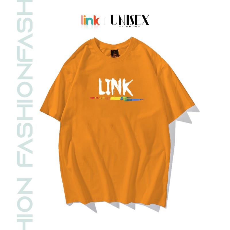 Áo phông nam nữ chữ thiết kế nhỏ xinh trước ngực dáng rộng unisex
