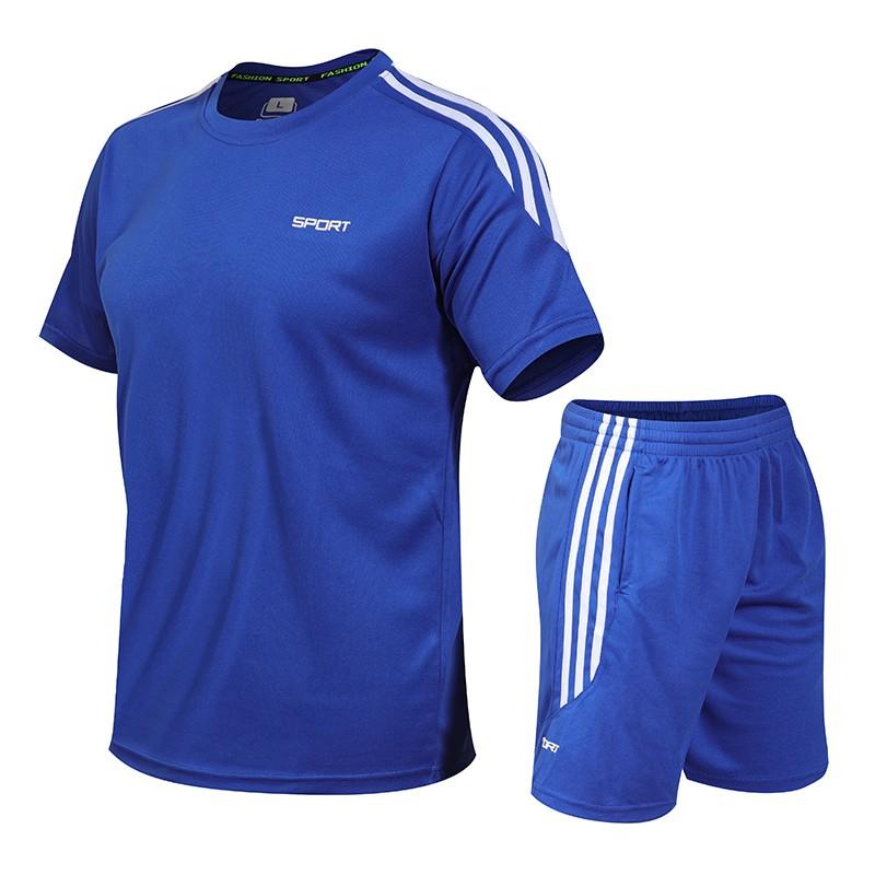Bộ quần áo thể thao ngắn tay nhanh khô rộng rãi kích thước M-5XL