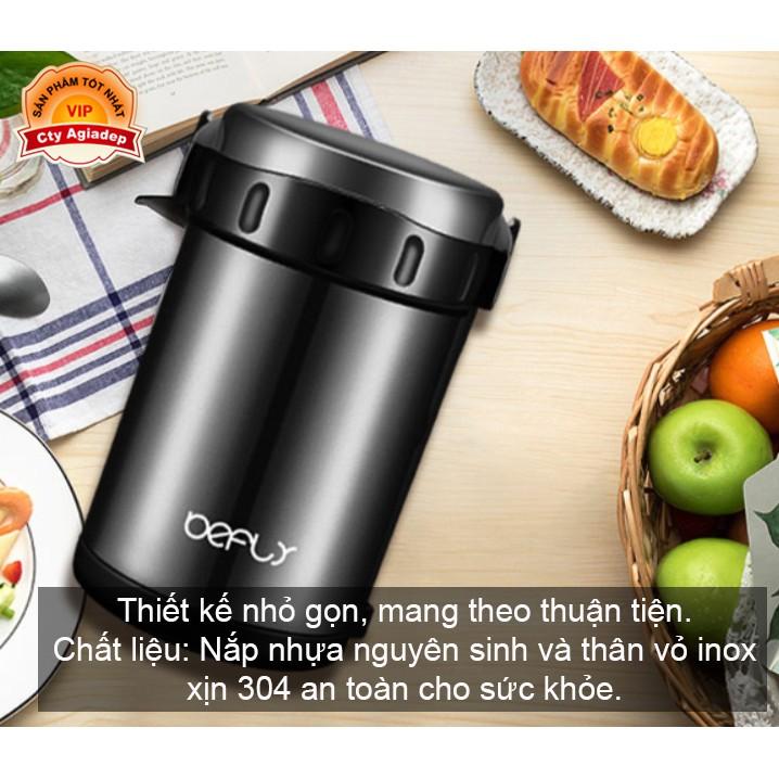 Hộp cơm giữ nhiệt cao cấp Befly Chân không 3 Lớp 2-24h - 2 Lít
