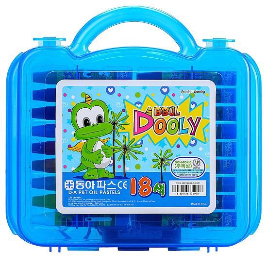 Sáp dầu Dooly 18 màu hộp nhựa
