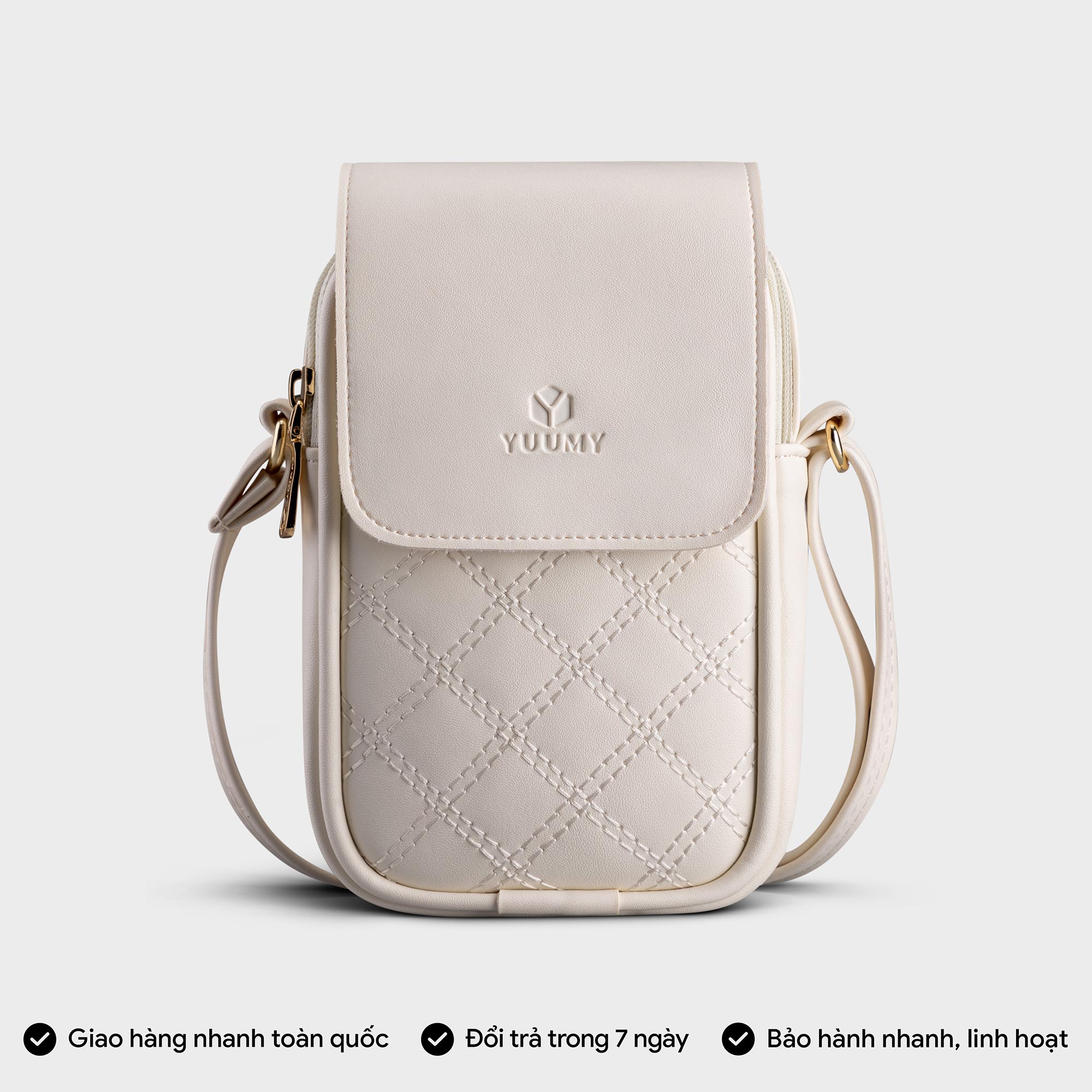 Túi Yuumy ( Thời trang nữ đi chơi size 11 - Túi đeo chéo da Seasand YN150 )