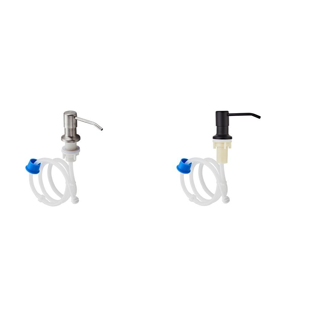 2pcs Stainless Steel Sink Soap Dispenser Pump Head W/ Extension
