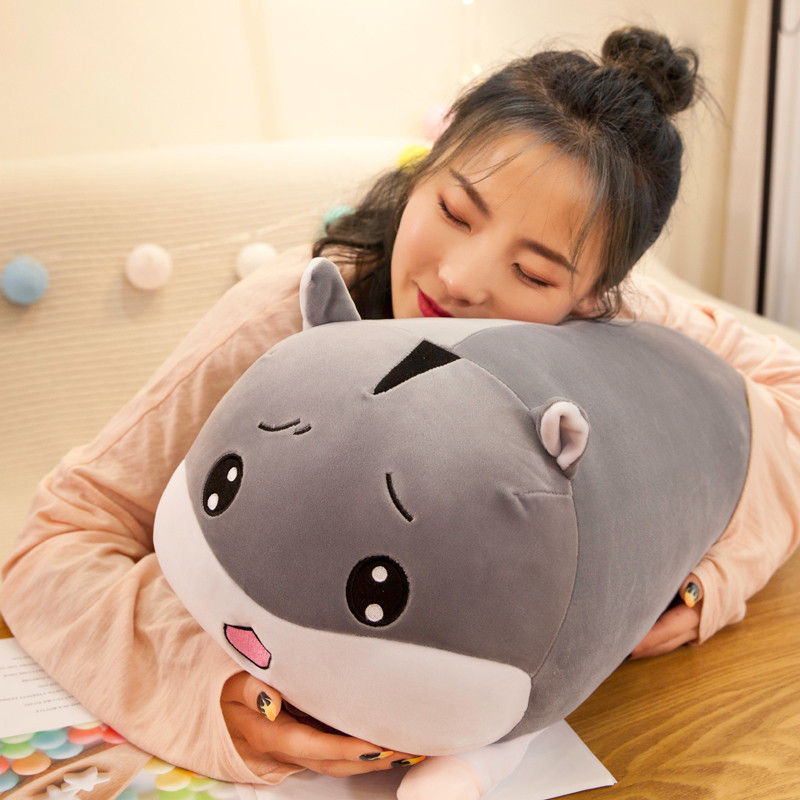 Gối ôm gấu bông hình chuột cute siêu mềm size bự 45cm  màu xám TNB229 - Mẫu ngẫu nhiên