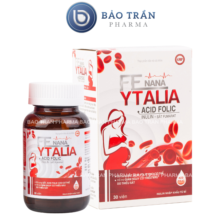 Viên uống bổ sung sắt Fe Ytalia cho người thiếu sắt, bổ máu, cho bà bầu