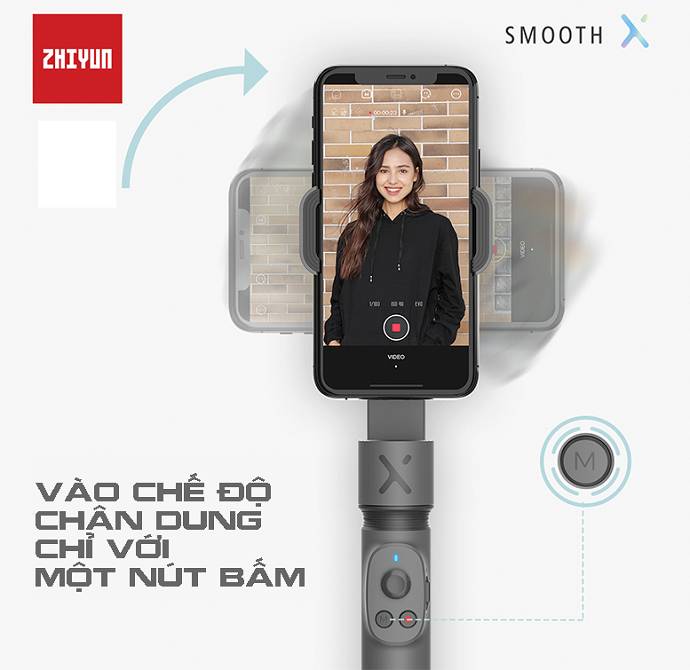 Gimbal chống rung Zhiyun Smooth X Combo Hàng Chính Hãng