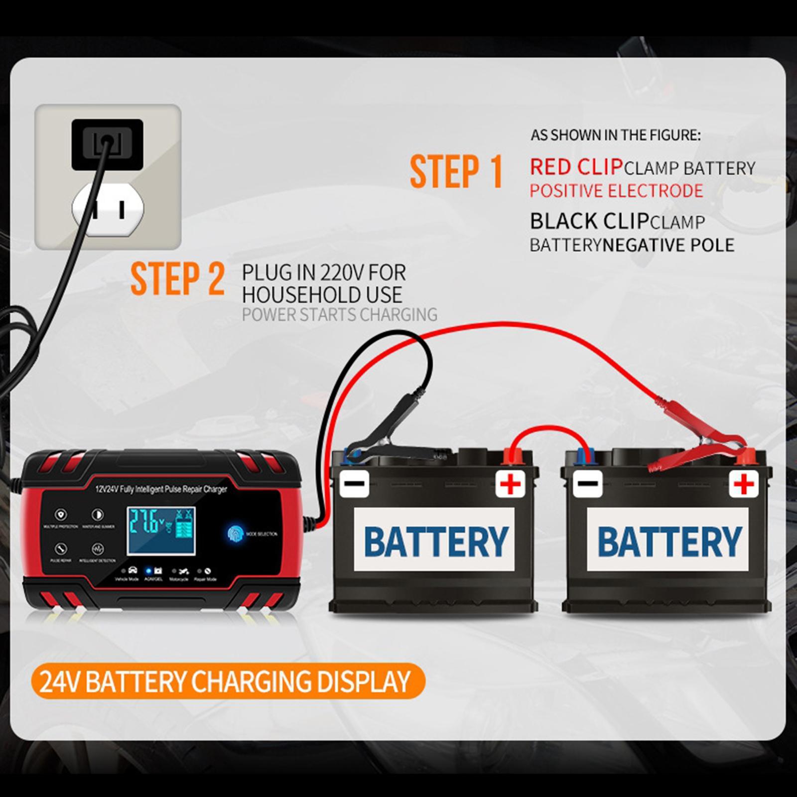 Fully-Automatic Maintainer 12V 8A 24V 4A for Car Mower