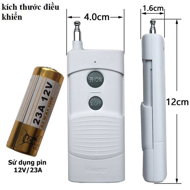 Ổ Cắm Điều Khiển Từ Xa Công Suất Lớn Honest HT-9501 công tắc điều khiển từ xa