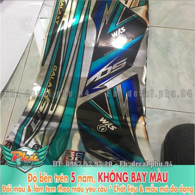 Tem rời Galaxy crom Xanh lục bảo