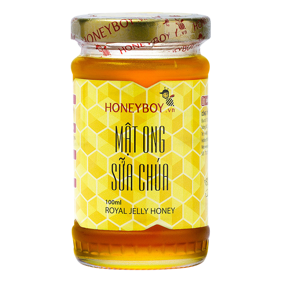 Combo Mật Ong Thô Honeyboy (1L) + Phấn Hoa Thiên Nhiên Honeyboy (250g) - Tặng Mật Ong Sữa Chúa Honeyboy (100ml)