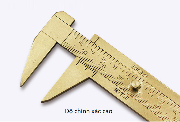 Combo 2 Thước kẹp chuyên dụng 80mm làm từ đồng thau, chất liệu bền - đơn vị đo inch hoặc cm