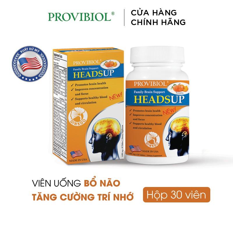 Viên Uống Bổ Não Tăng Cường Trí Nhớ Provibiol Heads Up 30 viên