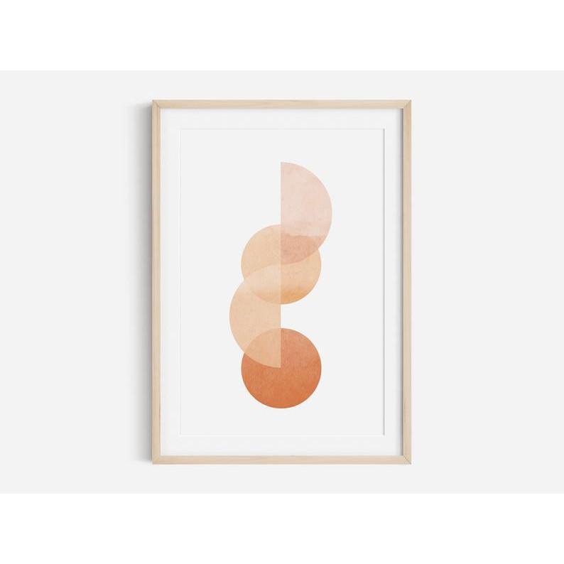 Tranh in cao cấp | Tranh nghệ thuật trừu tượng - Abstract Shape print, boho abstract art, Poster Print, Earth Tone Print