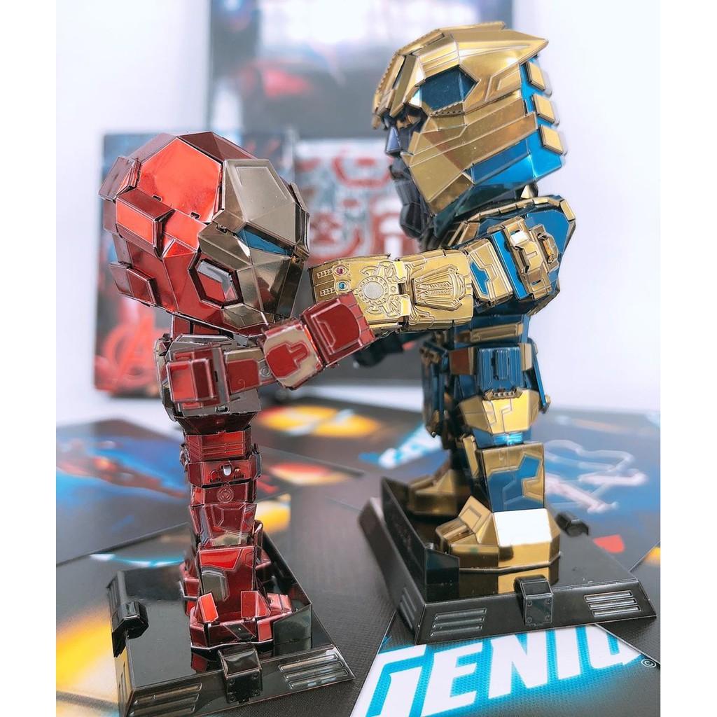 Mô Hình Lắp Ghép 3d Kim Loại thanos chibi