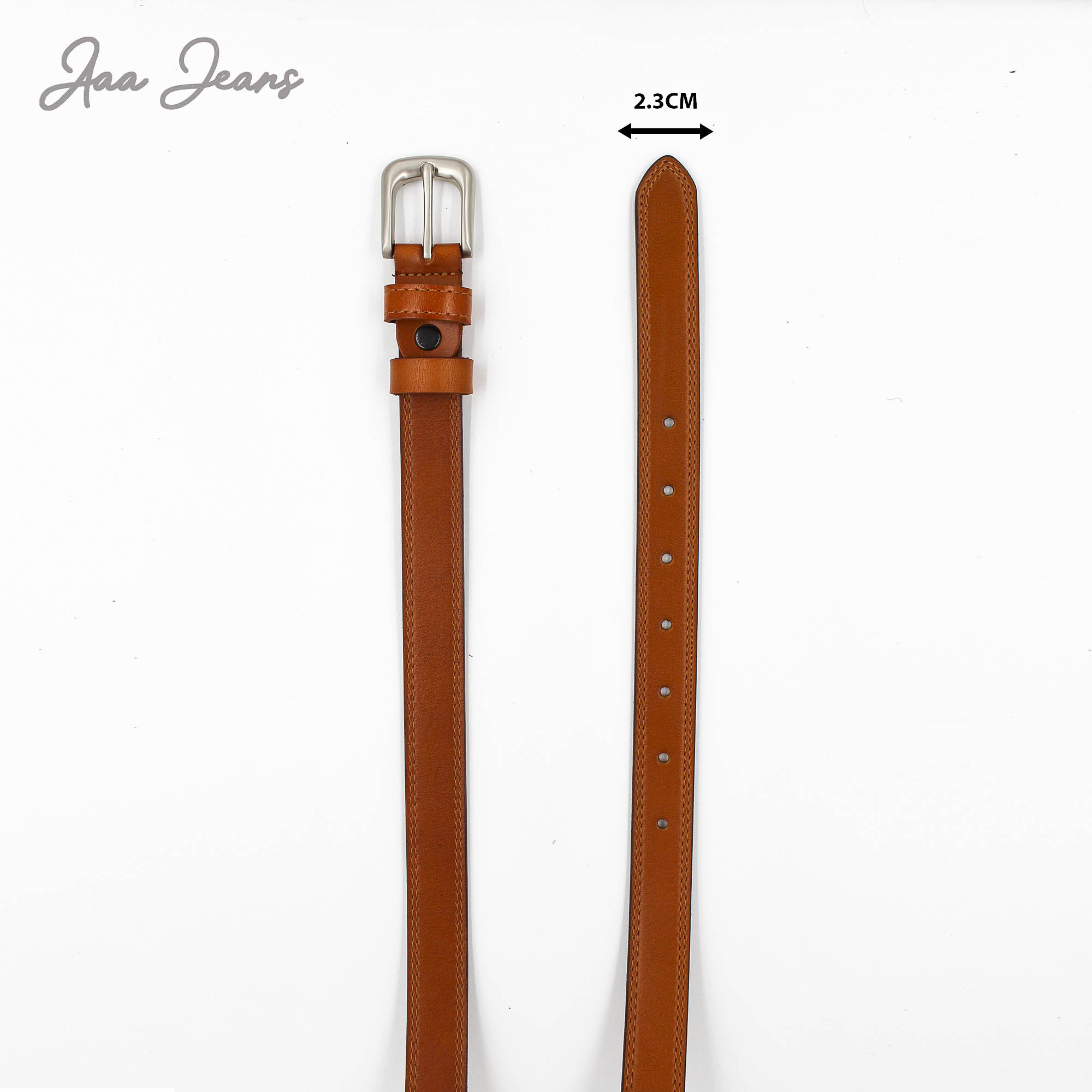 Dây Lưng Nữ Khóa Classic Genuine Grain Leather Aaa Jeans