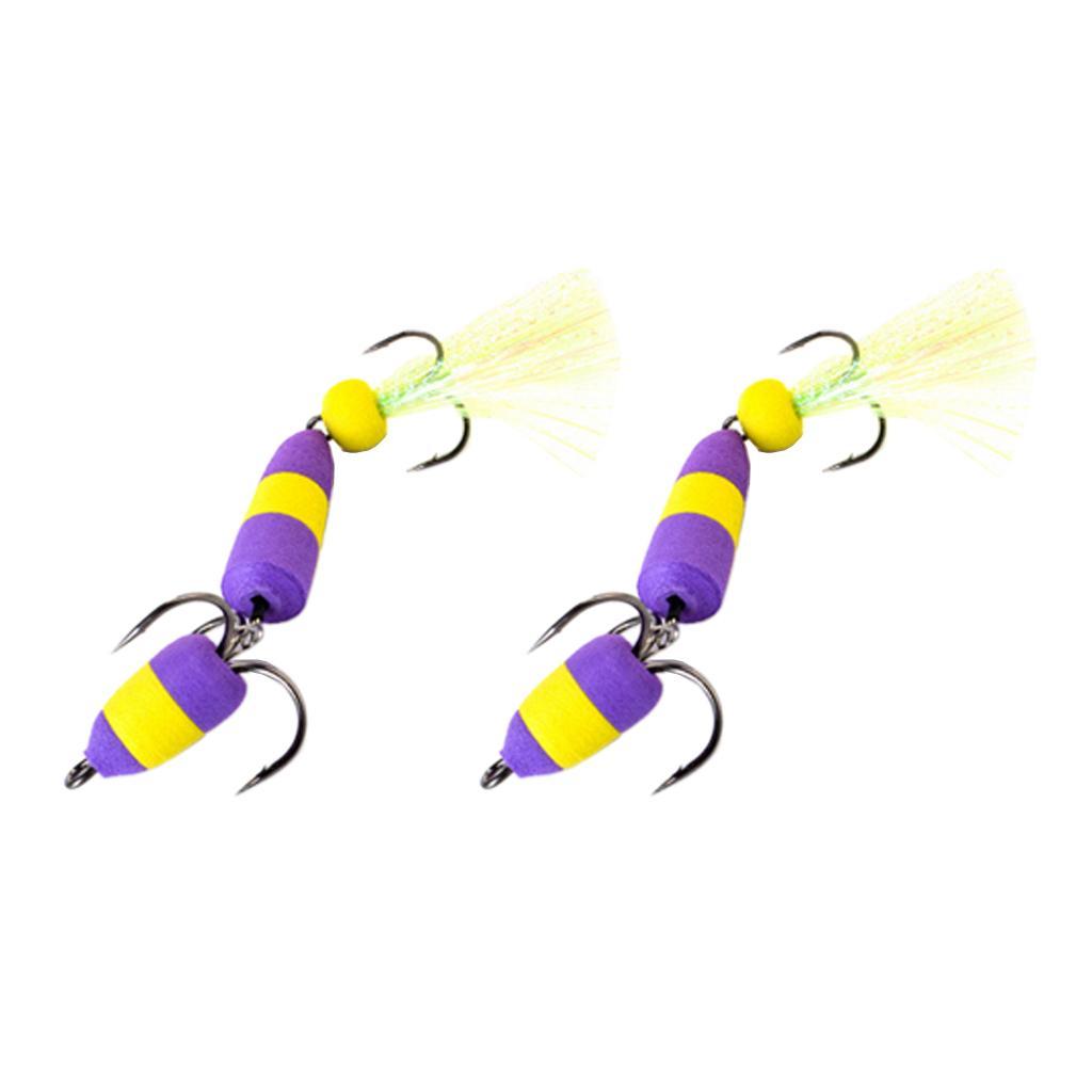 2pcs Topwater Floating Artificial Baits Crankbaits Jerkbaits Swimbaits