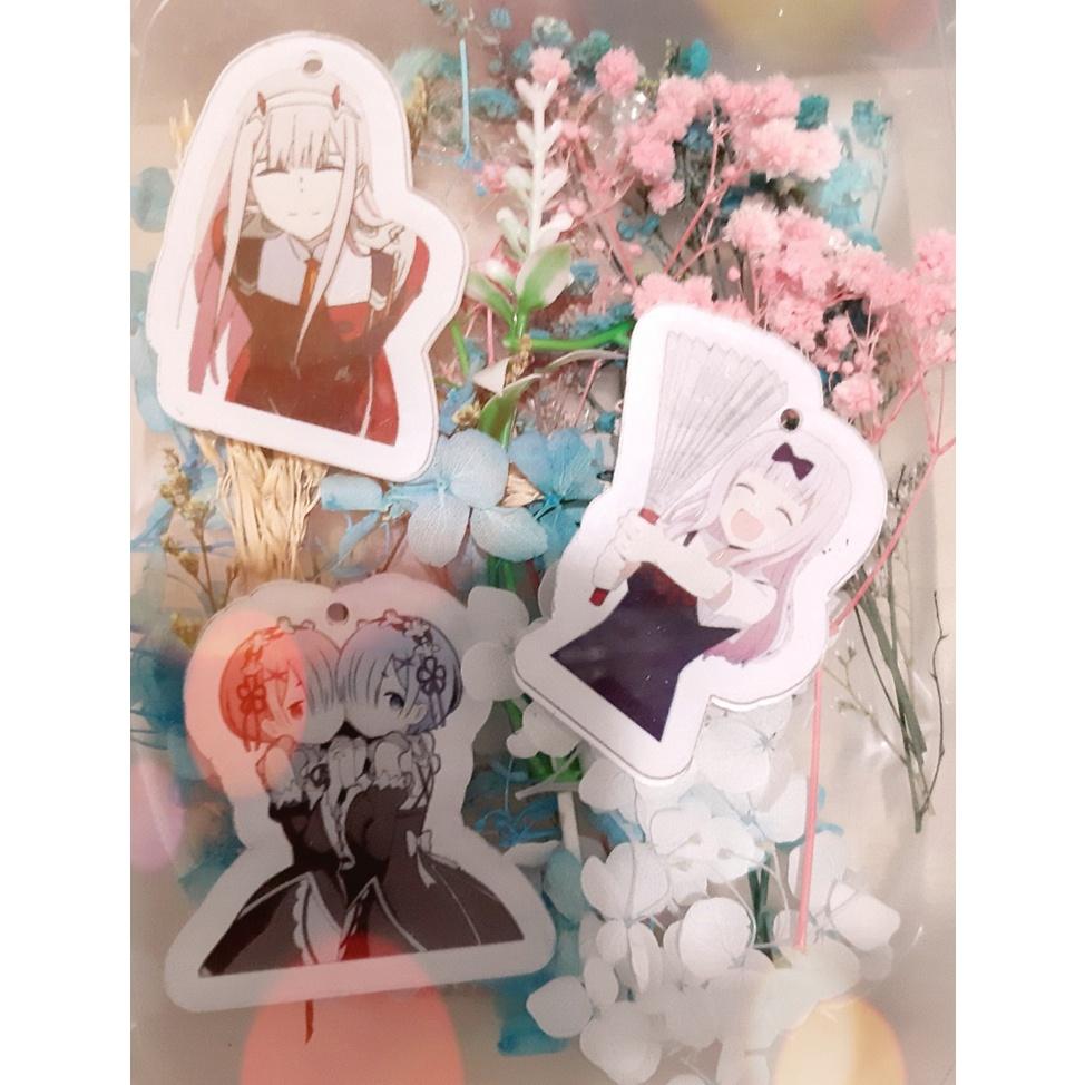 Móc khóa kiểu hoạt hình Anime kaguya, rika, sukuna, todoroki shotou Nhiều mẫu khác nhau