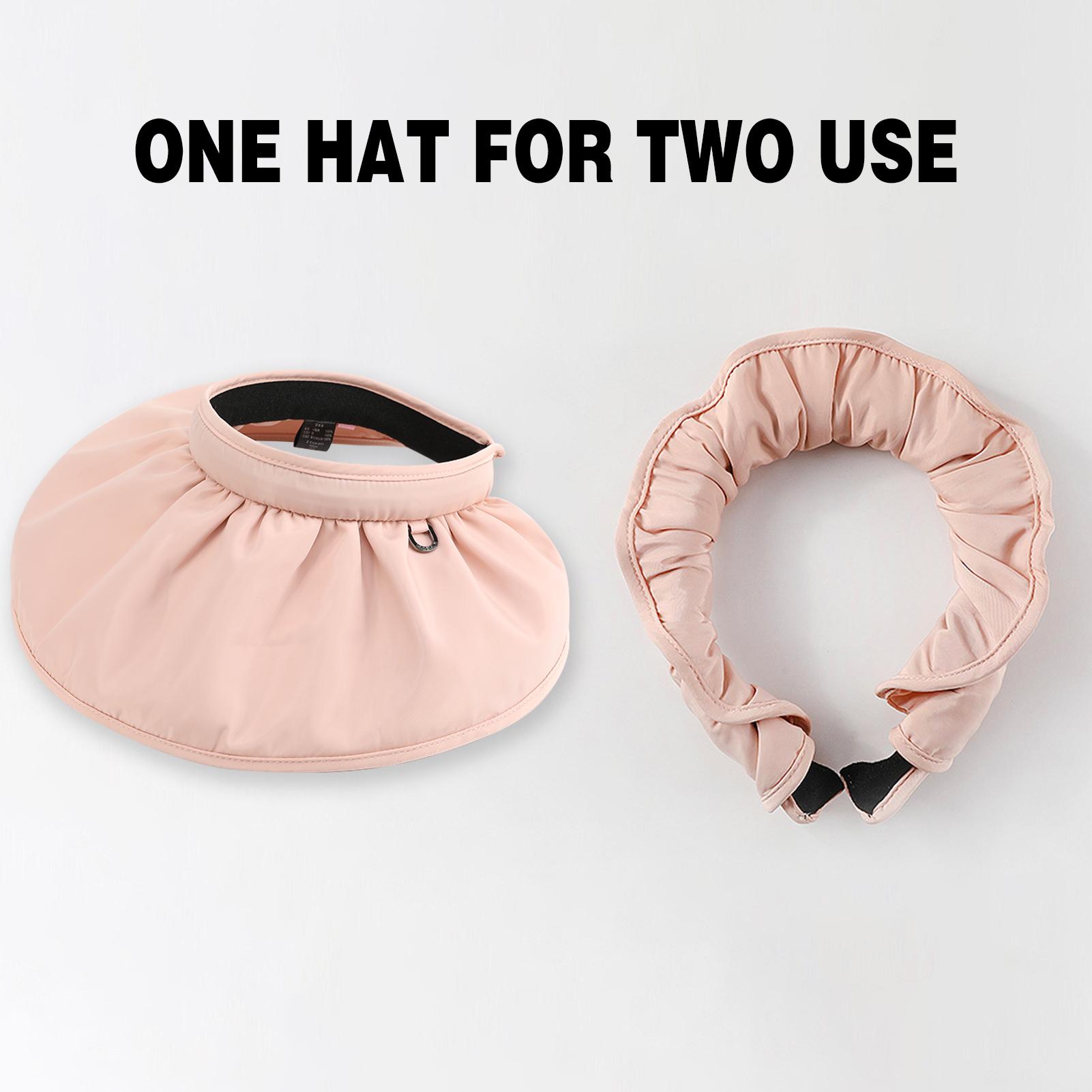 Mũ rộng vành hở đầu che nắng cho nữ Được làm từ cotton và polyester, tạo cảm giác thoải mái khi đội