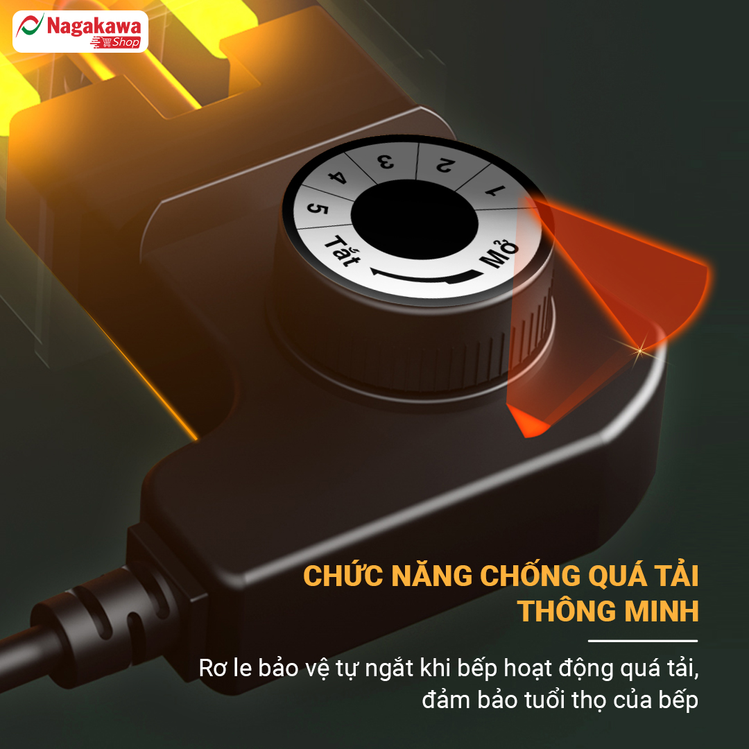 Nồi lẩu điện nhôm nguyên khối Nagakawa NAG1905 - Hàng chính hãng
