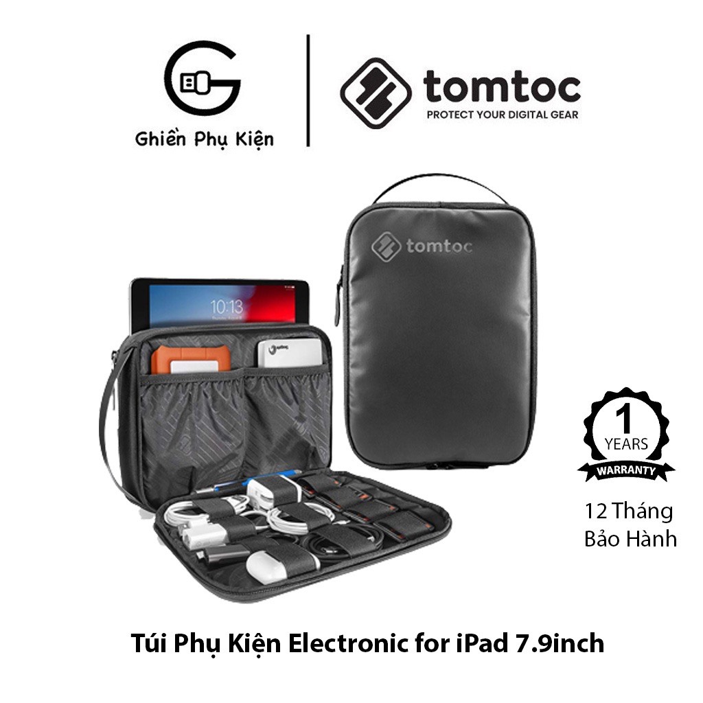 Túi Đựng Phụ Kiện Tomtoc USA Electronic For Tablet/iPad Mini 7.9inch - Hàng Chính Hãng