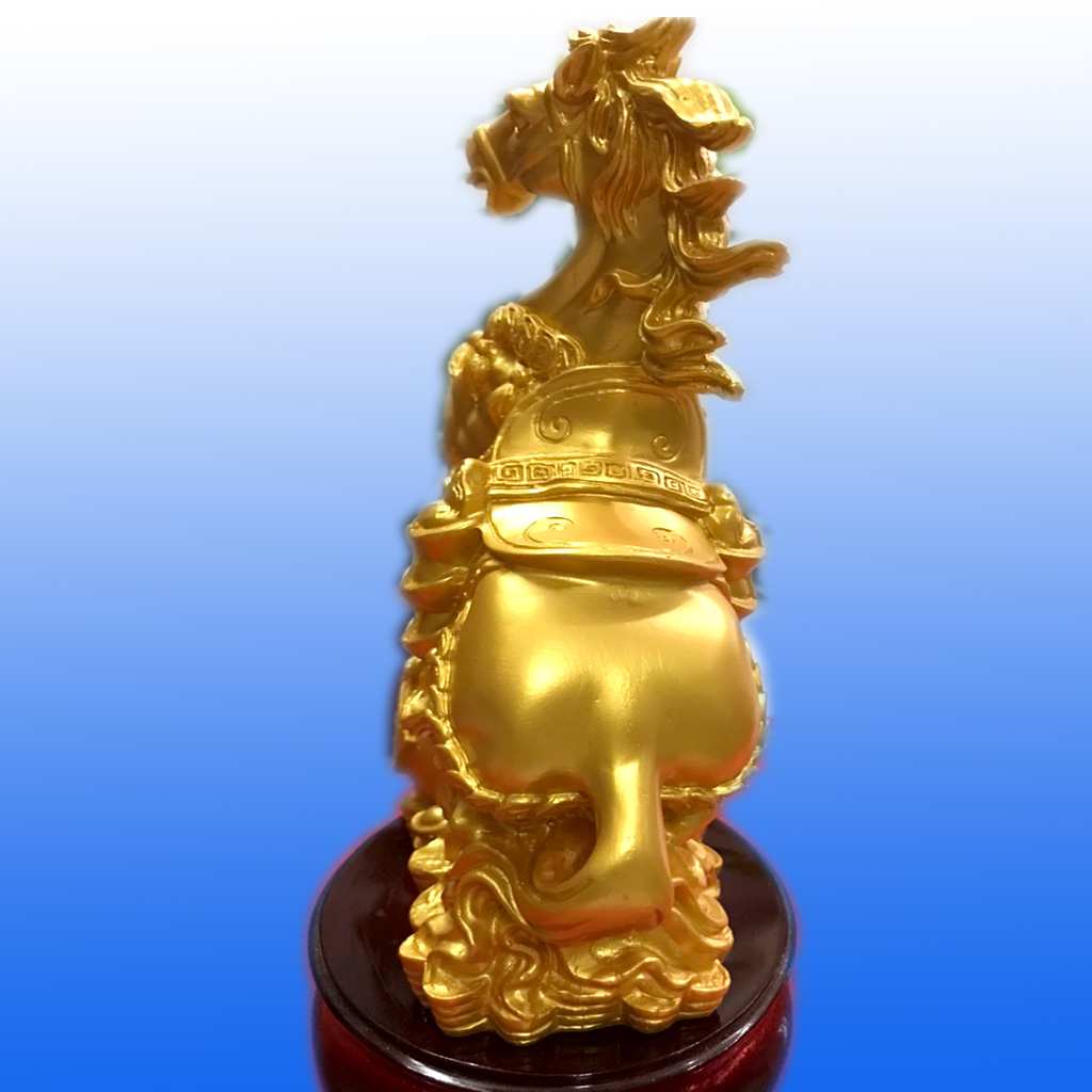 Tượng Ngựa Tài Lộc Phong Thủy Phòng Khách 28.5cm Biểu Tượng Thành Công ,Tiền Tài ,Công Danh Thăng Tiến TPT074
