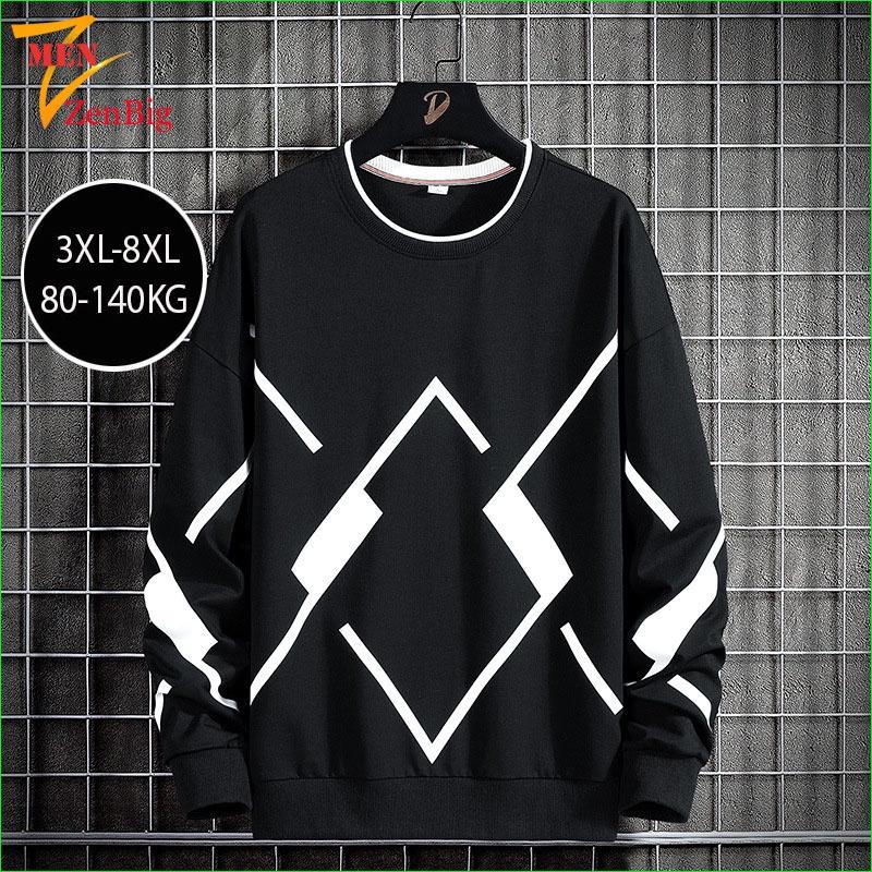 Áo sweater vải nỉ thu đông co dãn, dày dặn mềm mịn form rộng hàng bigsize phong cách cho người mập người béo Zenbig