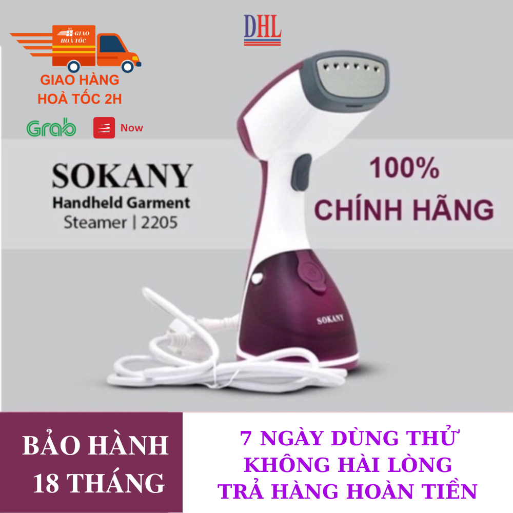 Bàn là bàn ủi hơi nước cầm tay SOKANY AJ-2205 công suất 1200W hàng chính hãng