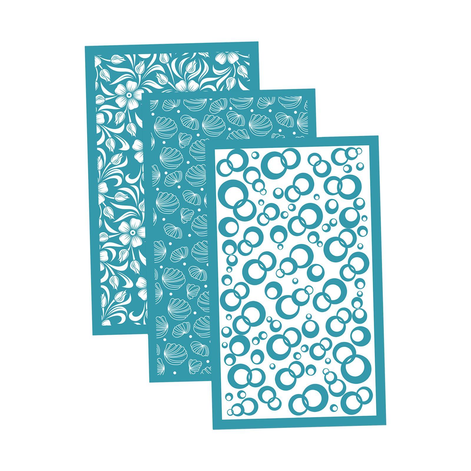 3 Pieces Silk Screen for Polymer Clay, Stencil Silk Screen Clay, Multipurpose Polymer Clay Tools for Home, Earrings Decoration, Printing on Clay