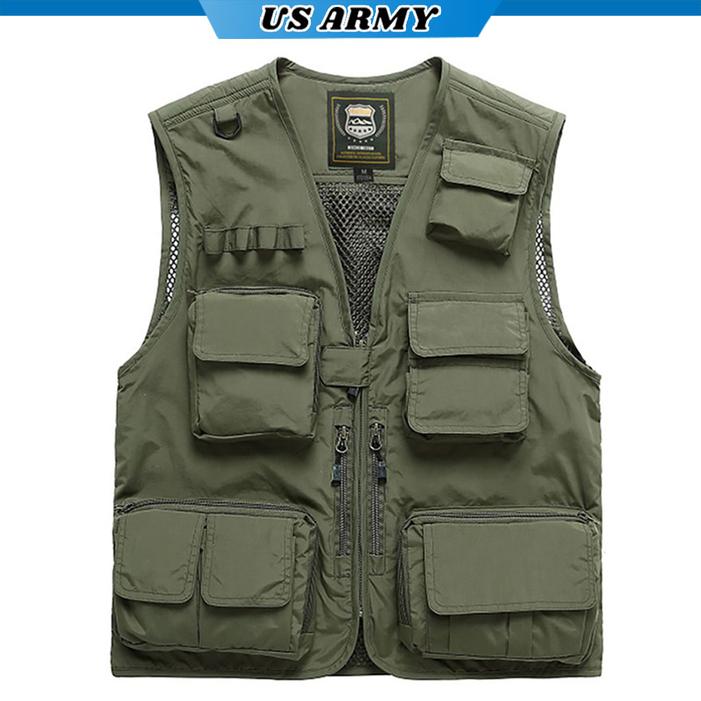 Áo Gile Nam Lính Mỹ U869 Phong Cách US ARMY - HÀNG CHÍNH HÃNG