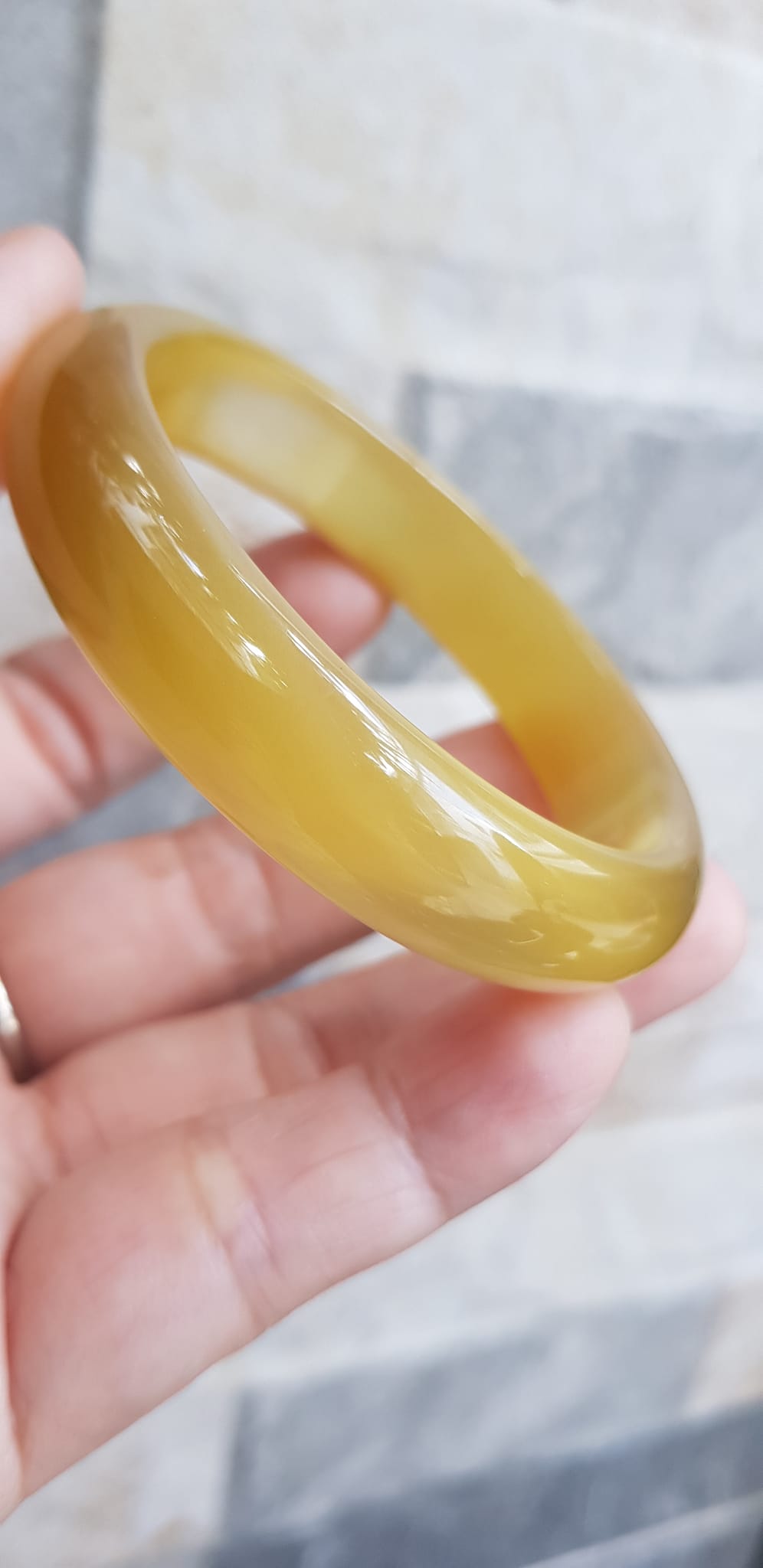 Vòng Nữ Bản Hẹ Mát mèo Vàng nhẹ Ni 53mm x Cao 7mm x dầy 7mm Nữ 50kg - 55kg Hợp nữ mệnh thổ mệnh kim mệnh thuỷ ạ
