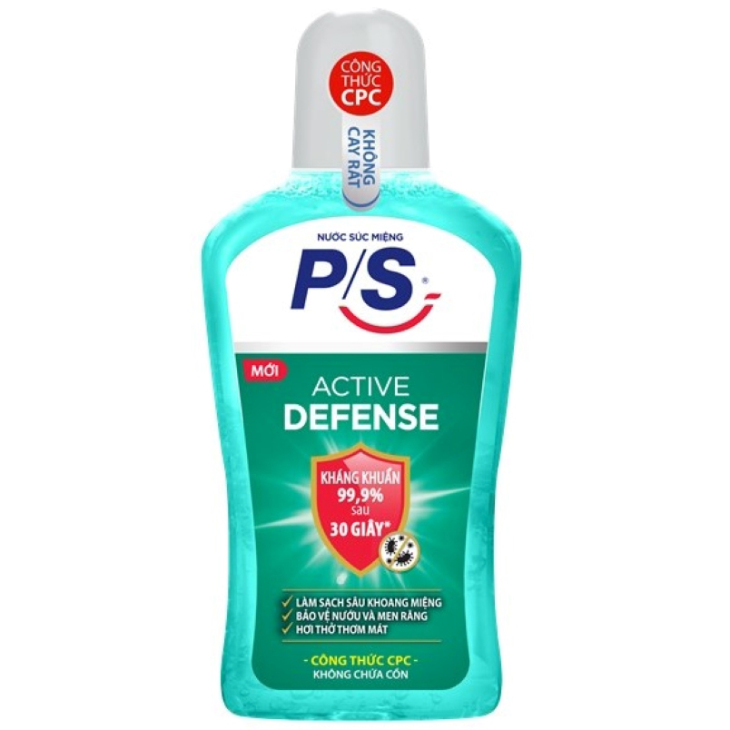 Nước súc miệng P/S Active Defense 500ml