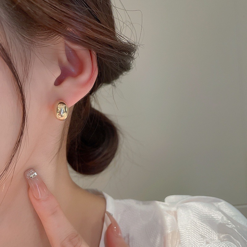 Khuyên tai hình giọt nước phong cách retro hàn quốc 2 màu