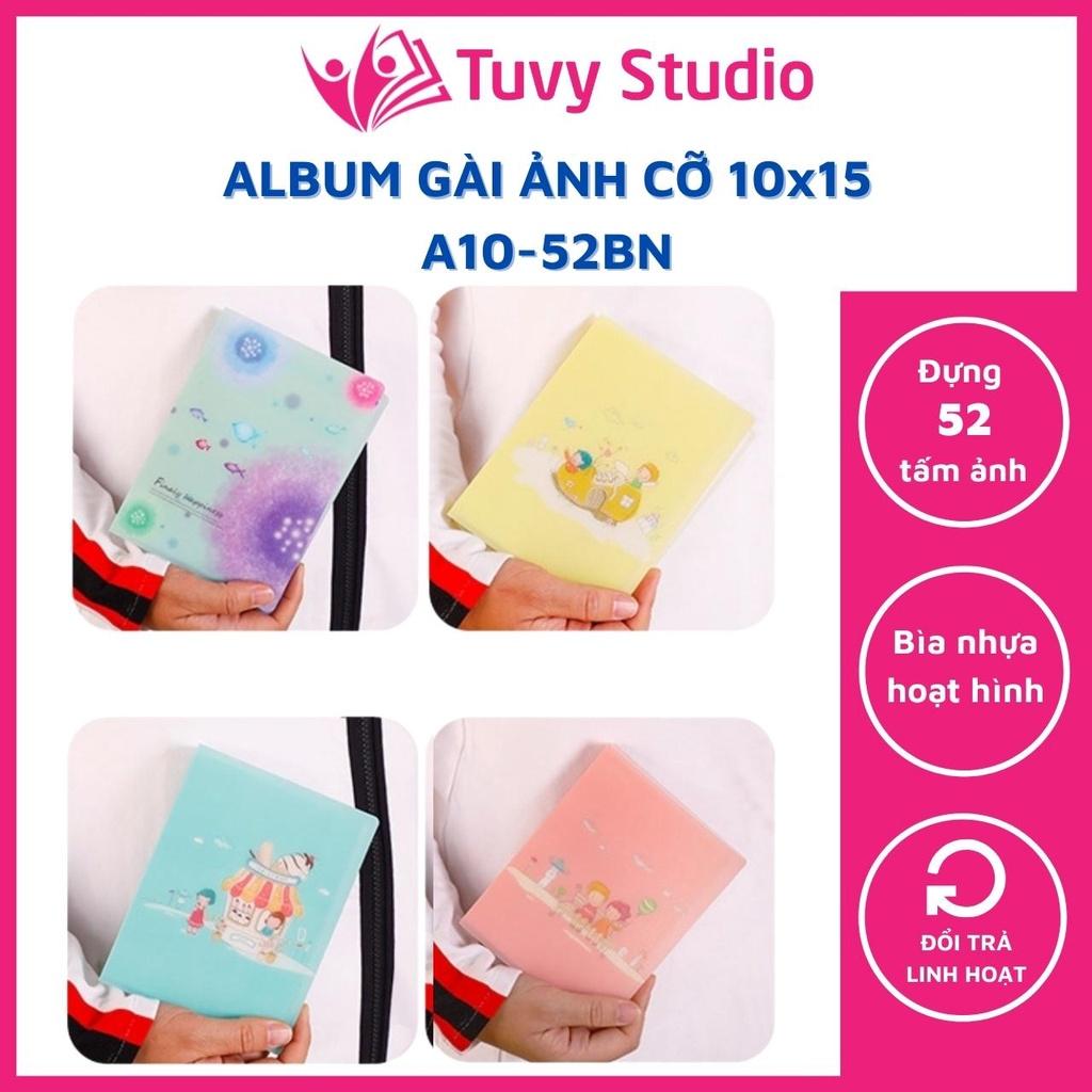 Album ảnh 10x15 đựng 52 ảnh bìa nhựa hoạt hình cute đựng ảnh gia đình, làm quà tặng yêu thương