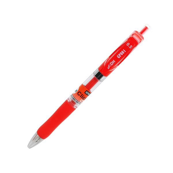 Bút Gel Bấm 0.5 mm - DH GP801 - Mực Đỏ