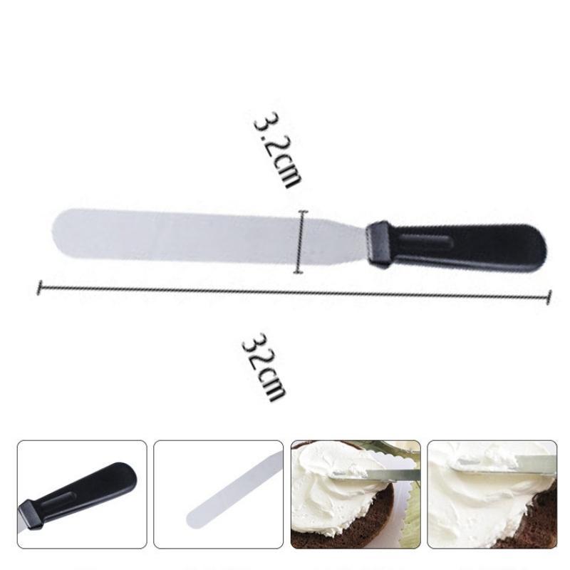 Dao Chà Láng Thẳng Trét Kem Phết Bánh Kem Sinh Nhật Tạo Hình Bông Lan Gato 32 Cm - DAOTHANGNHUA320