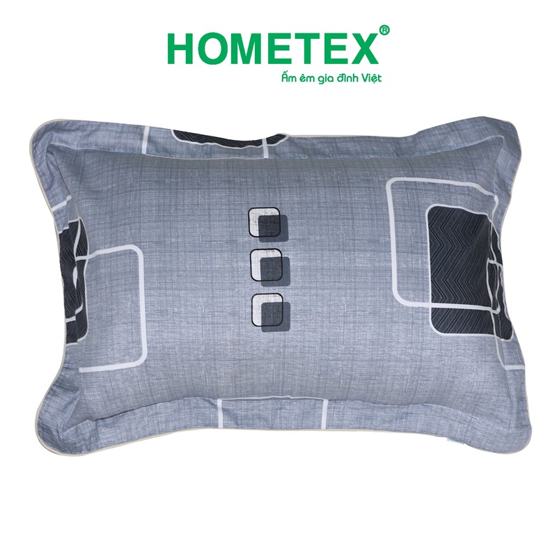 Gối đầu 40x60cm cotton hoa Hometex - Giao mẫu ngẫu nhiên