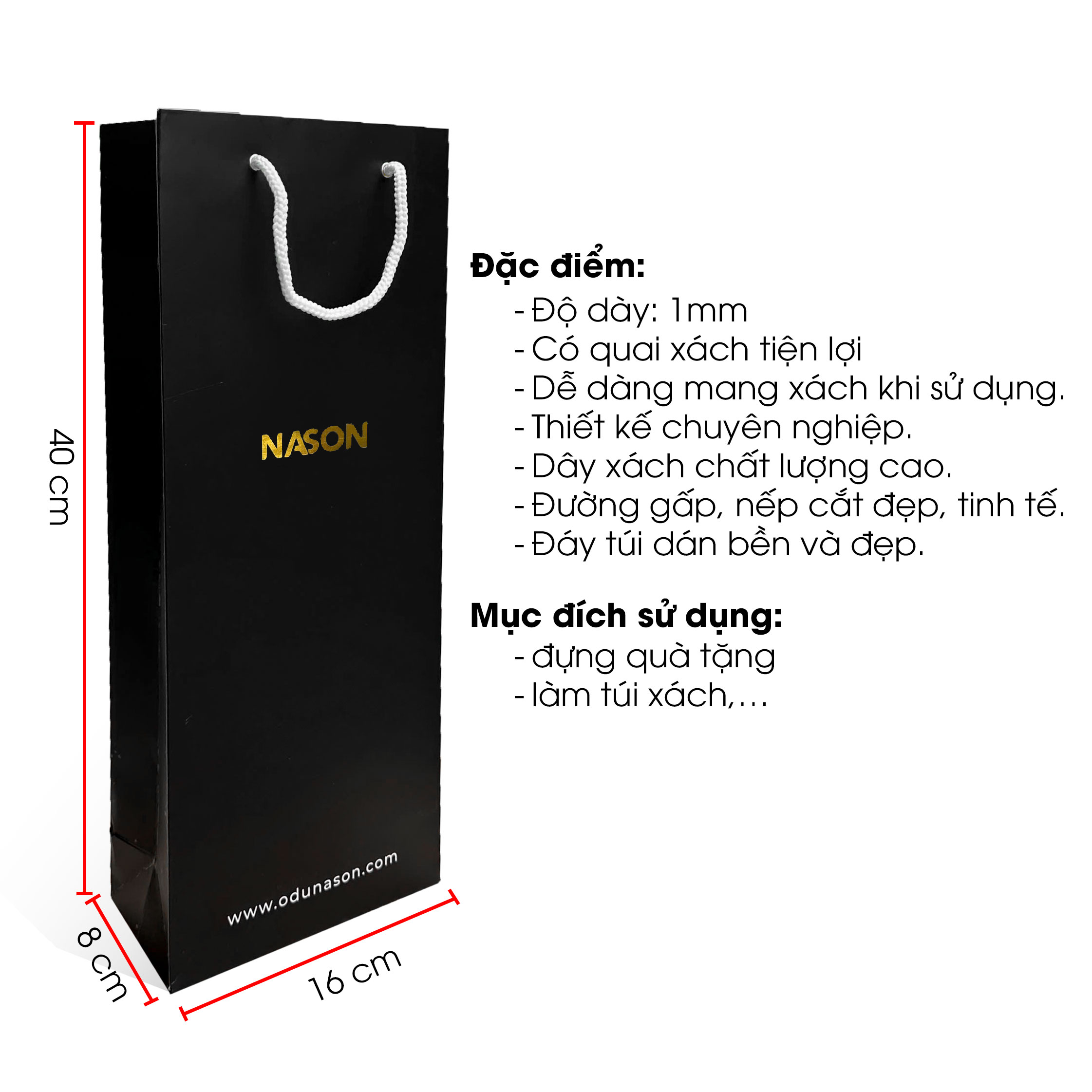 Nason Gift Bag Túi Giấy Đựng Quà Tặng Cao Cấp