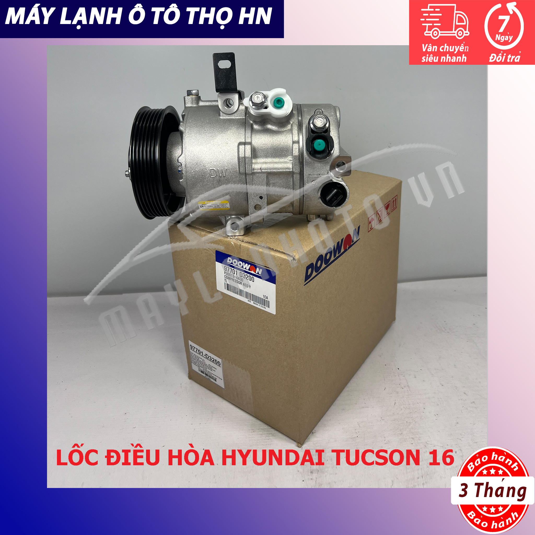 Lốc điều hòa Hyundai Tucson 2016-2017 hàng xịn Hàn Quốc 16 17 97701-D3200
