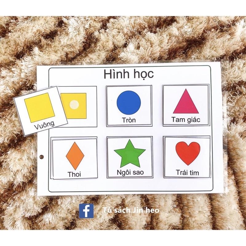 Học liệu cho bé - Học liệu Montessori - Bộ học liệu nhận biết