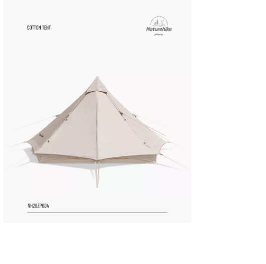 Lều cotton Brighten 6.4 Glamping NatureHike NH20ZP004 dành cho 3-4 người