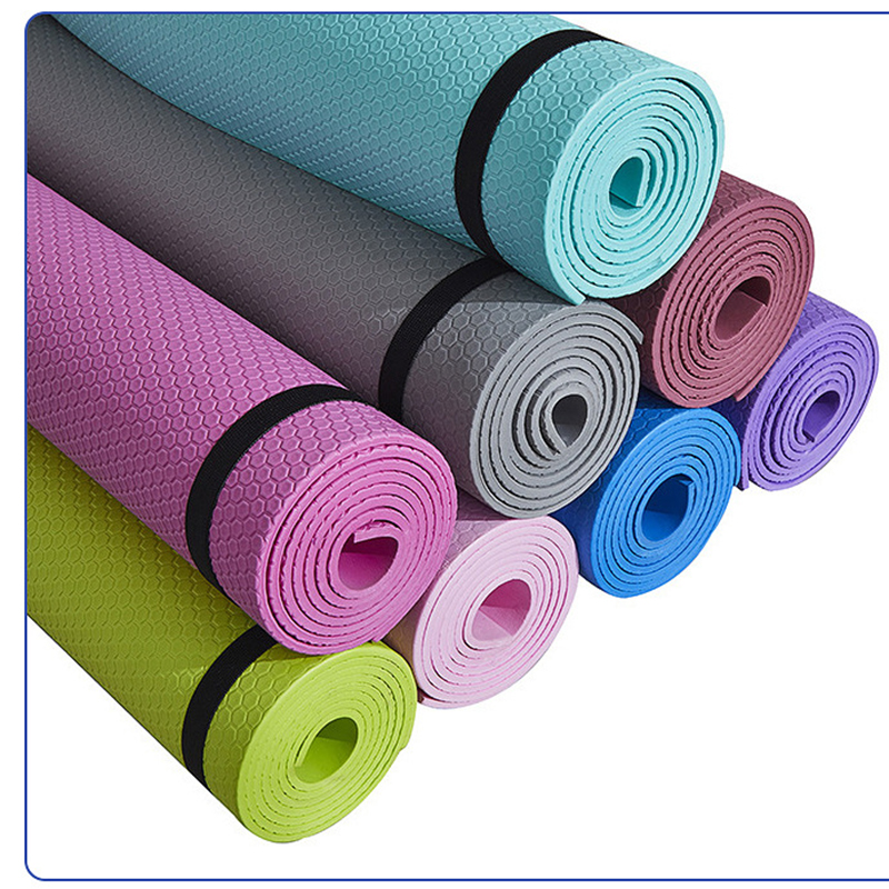 Thảm Yoga 6mm Êm Ái Chống Trượt Thảm Tập Yoga Gym 1 Lớp Cao Cấp TM06