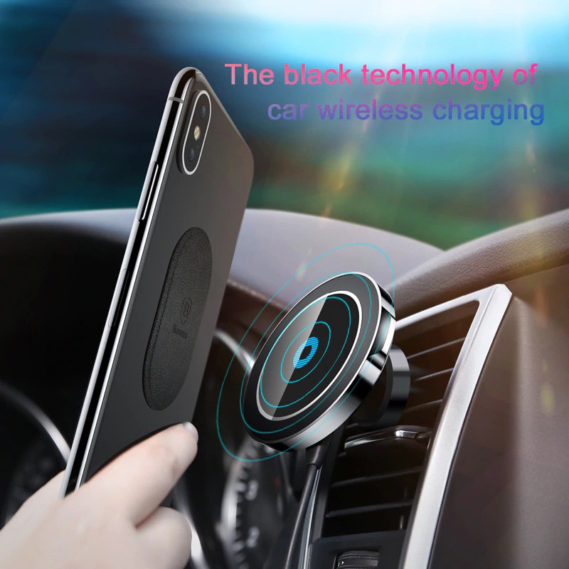 Đế giữ điện thoại tích hợp sạc không dây Baseus Big Ears Car Mount Wireless Charger- Hàng chính hãng