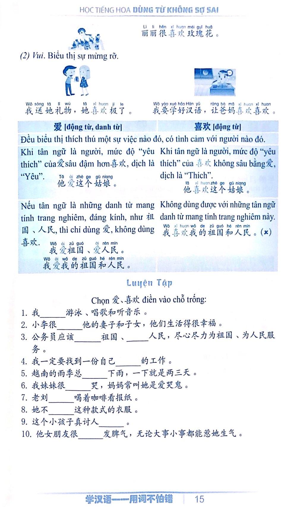 Sách - Học Tiếng Hoa Dùng Từ Không Sợ Sai