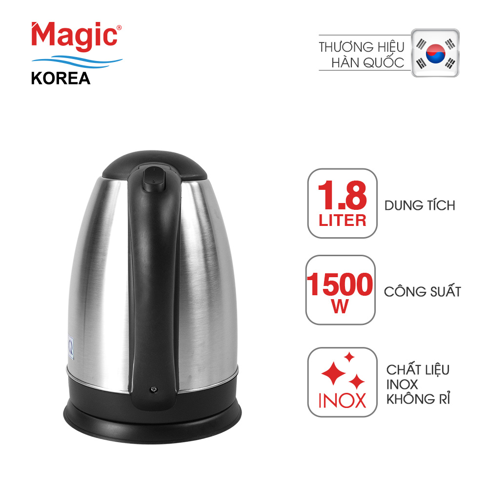 Bình Đun Siêu Tốc Magic Korea A08 (1.8 Lít) - Hàng Chính Hãng